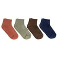 thumbnail image 3 of BambooMN Men's Bamboo Athletic Quarter Crew Sock for Home Travel Work and Sport - Small/Medium - Assortment 98 - 4 Pairs, 3 of 9