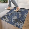 thumbnail image 4 of Blue Gray Camo Digital Pattern Door Rugs,Washable Non Slip Door Mats Indoor,Decorative Door Mats,Entry Mat Indoor for Entrance,Bedroom,Kitchen,Bathroom,17"x30", 4 of 6