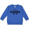 thumbnail image 2 of Inktastic I Love My Grandma with Arrow Toddler Sweatshirt, 2 of 4