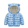 thumbnail image 2 of Vedolay Coat for Boys Long Sleeve Button Down Closure Plaid Outwear Blue,100, 2 of 2