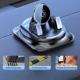 thumbnail image 3 of Hioecau Car Mobile Phone Holder 360 Degrees Rotation Non-slip Universal Automotive Dashboard Windshield Mount Mobile Phone Holder Car Accessories, 3 of 8