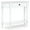 White, variant on Gymax Retro Console Table 36''L Wooden Entryway Table w/ Storage Drawer & Open Shelf Brown