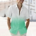 thumbnail image 2 of Oalirro Men's Casual Cotton Button Up Shirt under $10 Short Sleeve Colorblock Tee Shirt, 2 of 5