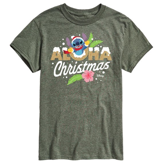Lilo & Stitch - Aloha Christmas - Men's Short Sleeve Graphic T-Shirt