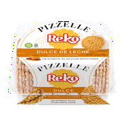 Reko Pizzelle Dulce de Leche, Italian Style Waffle Cookies, 5.25oz, 150g