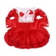 thumbnail image 3 of Bowknot Encaje Bnco Cachorro Mascota Vestido Ropa Camisa Rojo XL Zulema Vestido de perro mascota, 3 of 8