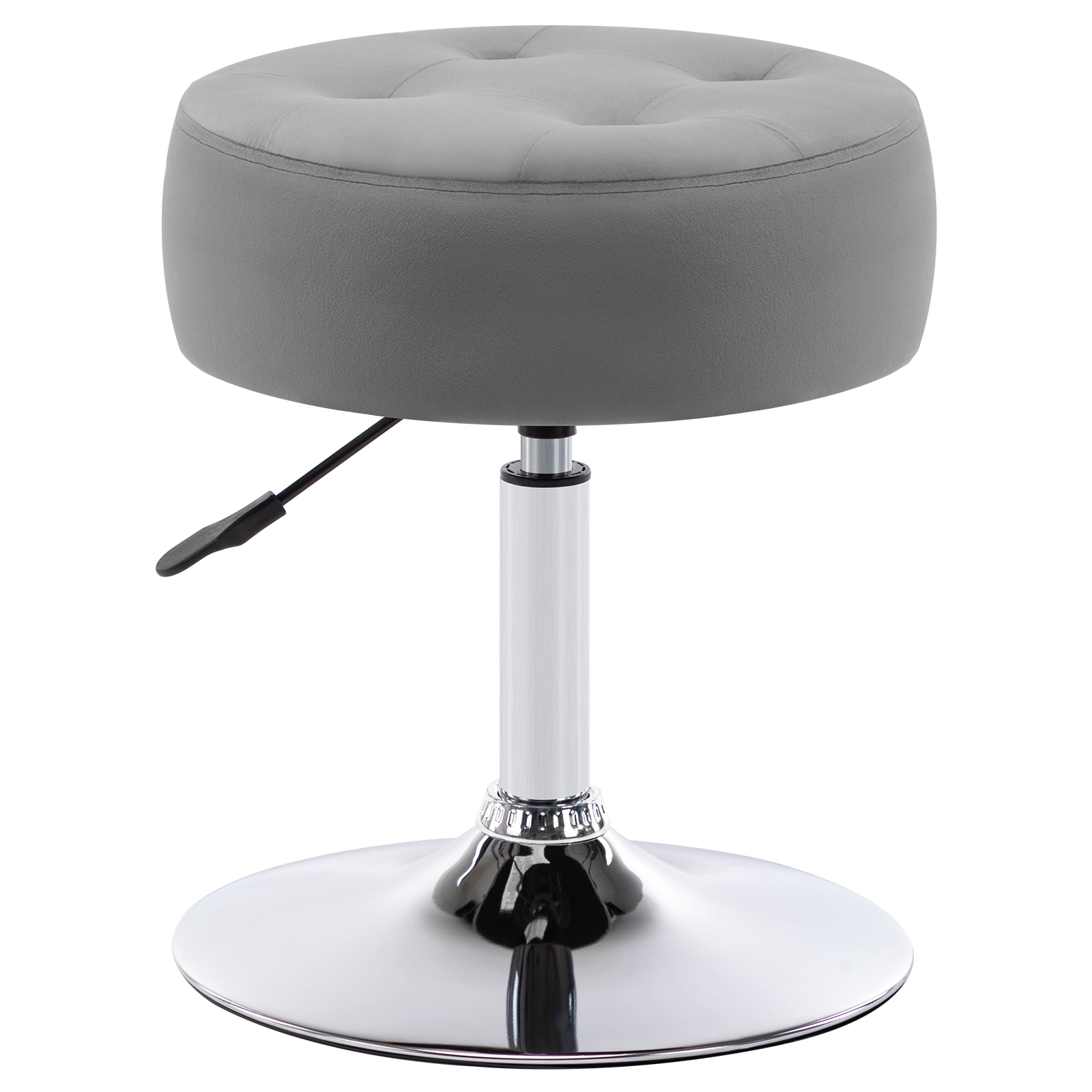 Duhome Velvet Vanity Makeup Chair Stool Height Adjustable Swivel Round 