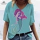 thumbnail image 5 of Camiseta de manga corta estilo Harajuku de Disney para mujer, ropa Sexy con estampado de la sirena Ariel para fiesta, Y2K, 2023, 5 of 5