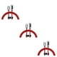 thumbnail image 4 of Moyic Cable de datos portátil 5A antioxidante 1,2 m 480 Mbps transmisión rápida carga rápida Cable de nailon tejido rojo 20 W tipo 3 Rojo 20W Tipo 3 3Conjunto, 4 of 6
