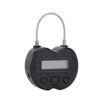 IMIKEYA 1Pc Black Electronic Lock with LCD Timer Display for Locking and Countdown Management