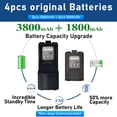 thumbnail image 2 of Ham Radio BAOFENG UV-5R de 8 W con 4 baterías de 3800 mAh y 1800 mAh, 2 of 7