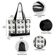 thumbnail image 2 of FORMRS Canvas Laptop Tote Bag for Women with 15.6" Computer Compartments Shoulder Handbag, Cartoon Cat Paw, 2 of 7