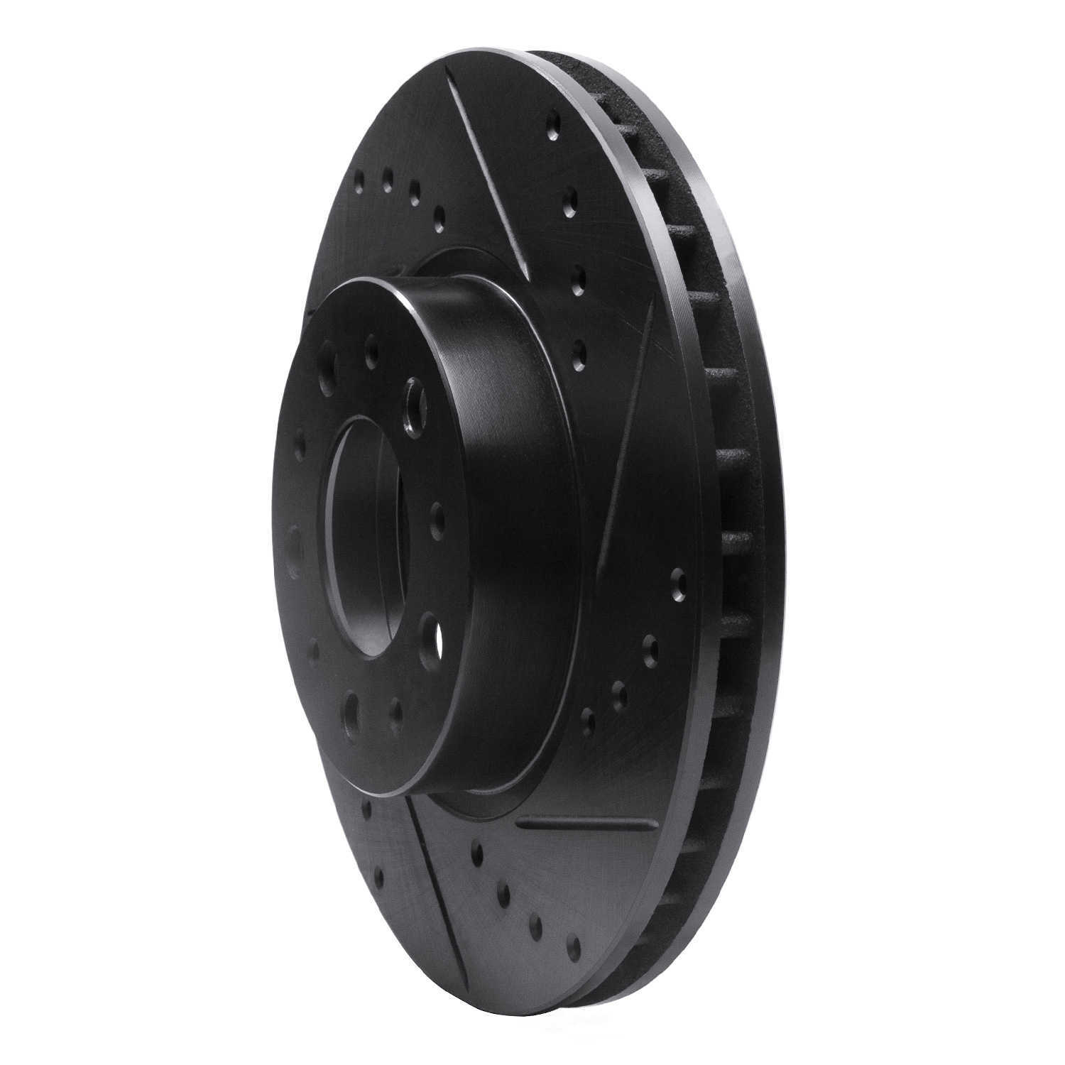 Dynamic Friction Company 633-27015R DFC Brake Rotor - Drilled And Slotted - Black