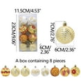 thumbnail image 3 of AYktou 8 Pcs Christmas Balls Ornaments Set, Multiple Types Glitter Christmas Ball Combination Christmas Tree Ornament Gift Hanging Balls for Festivals Birthdays Weddings Tree Decoration, 3 of 7