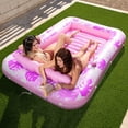 thumbnail image 4 of Sloosh Tumbona Inflable Para Piscina De Bronceado, 215 X 145 Cm, Extragrande, Para Adultos Y Niños, Xl-Rosa, 4 of 10