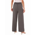 thumbnail image 3 of Pantalones de Vestir de Pierna y Cintura Alta para Mujer. Marrón M, 3 of 7