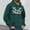 Army Green(New), variant on PNTUTB Men's Casual Solid Color Styling Christmas Graphic Print Long Sleeve Hoodie Drawstring Pullover Sweatshirt with Pocket