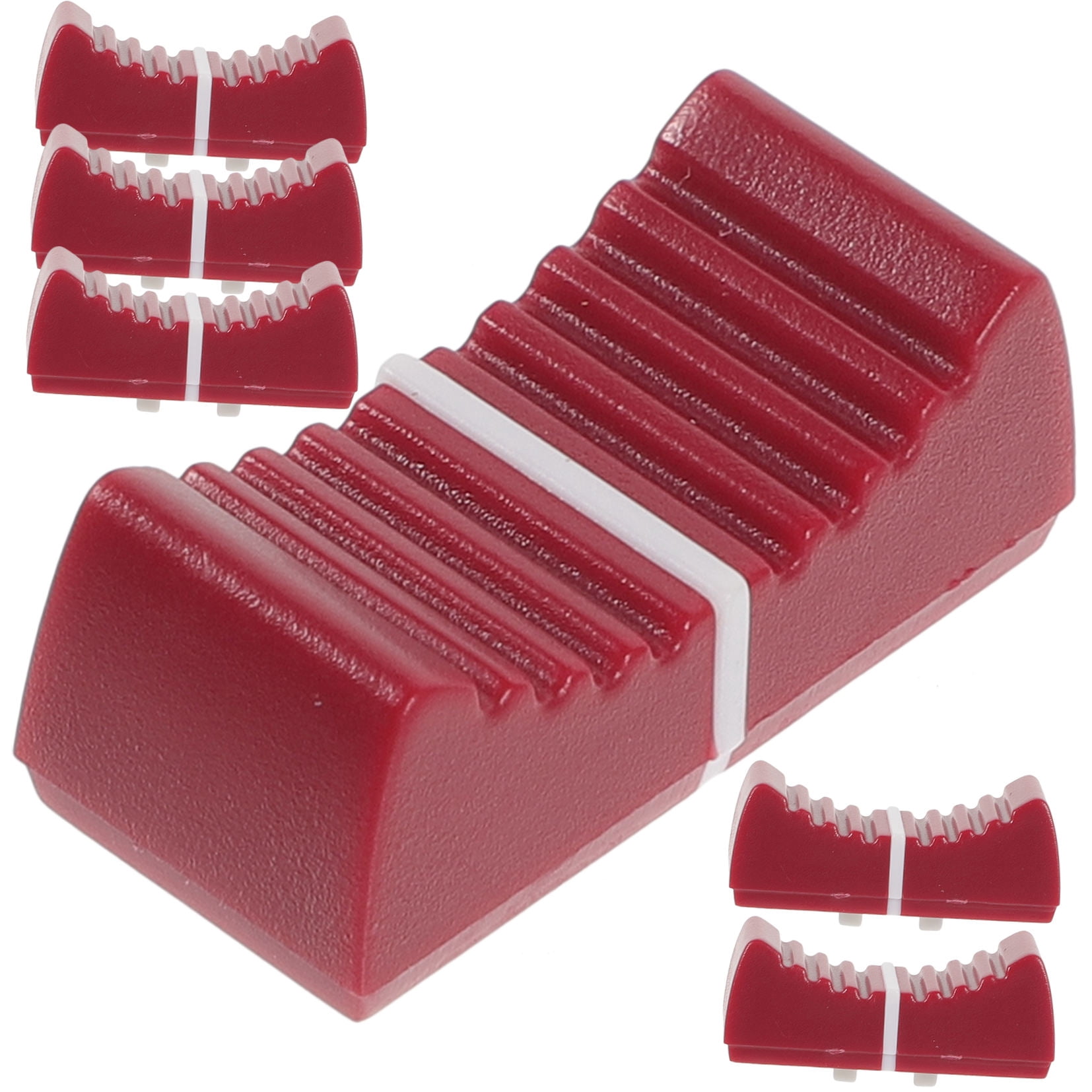 WORGEOUS 24-Pack Flat Push Straight Slide Potentiometer Knobs Replacement Caps for Potentiometer Shafts