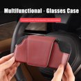 Sunglasses Holders For Car Visor Leather Sunglasses Holder