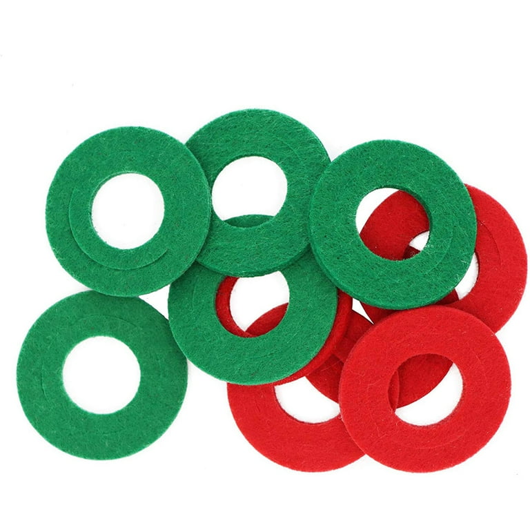 Battery Terminal Cleaners (2 pcs), Plus 12 pcs Battery Terminal  Anti-Corrosion Fiber Washers (6 Red & 6 Green) for Car Marine Battery