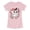 HEATHER PINK, variant on Instant Message - Baseball Mascot - Youth Girls Fitted Short Sleeve T-Shirt