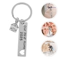 thumbnail image 4 of Miangastore Porte-Clés Rectangle Argent 1Pcs 3.15x1.18x0.08 Po, 4 of 9