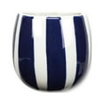 thumbnail image 1 of Blue And White Striped Wall Planter, 1 of 3