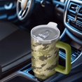thumbnail image 6 of 40oz Tumbler with Handle and Straw, Vacuum Insulated Stainless Steel Travel Mug, Fits Car Cup Holder, Camo Print, 6 of 6