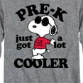 thumbnail image 3 of Peanuts - Pre K Just Got Cooler - Toddler And Youth Long Sleeve Graphic T-Shirt, 3 of 6