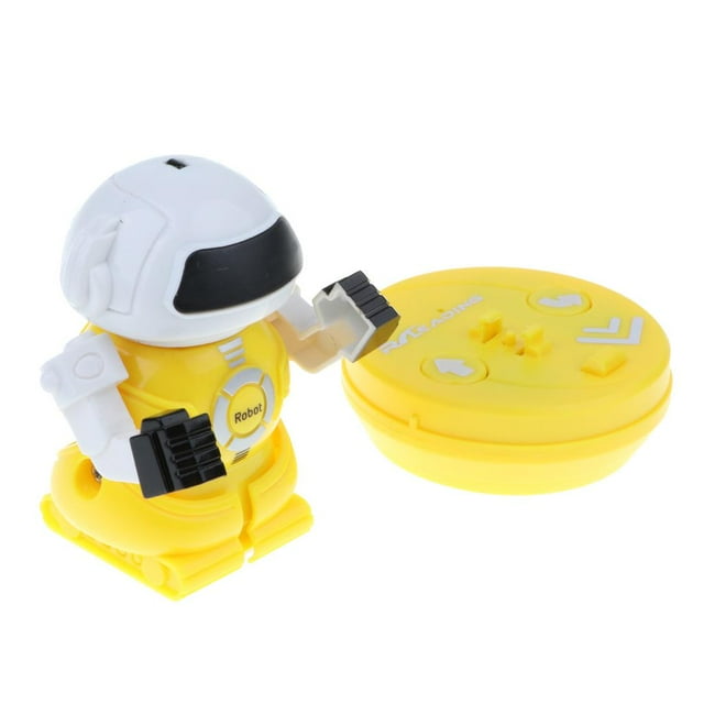 Juguete de Robot RC Perfke Mascota electrónica portátil 3 pulgadas Amarillo