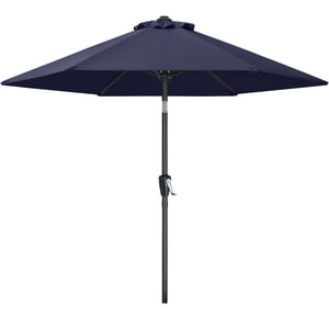 MASTERCANOPY 7.5 Ft Patio Market Umbrella, Navy Blue