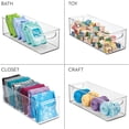 thumbnail image 4 of InterDesign iDesign Recycled Plastic Stackable Storage Bin with Handles - Clear, 4 of 8