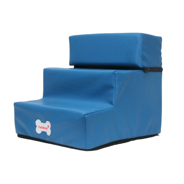 Escalera portátil para perros y mascotas, rampa para mascotas, escalera, cubierta lavable, antideslizante, pendiente para gatos, suministros para azul Zulema Escalera de escaleras para gatos