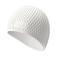 thumbnail image 2 of Windfall Silicone Swim Cap,Comfortable Bathing Cap Ideal for Straight/Curly Short Medium Long Hair, Swimming Cap for Adults Women and Men, Shower Caps Keep Hairstyle Unchanged, 2 of 8