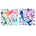 thumbnail image 3 of Coofit Wall Sticker Creative Fashion Mermaid Design Plastic Wall Decal Window Sticker, 3 of 7