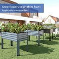 thumbnail image 6 of Galvanized Raised Garden Bed Outdoor with Legs,2PCS 48×18×30in Metal Elevated Raised Planter Box for Backyard, Patio, Balcony, 300lb Capacity,Sliver, 6 of 9