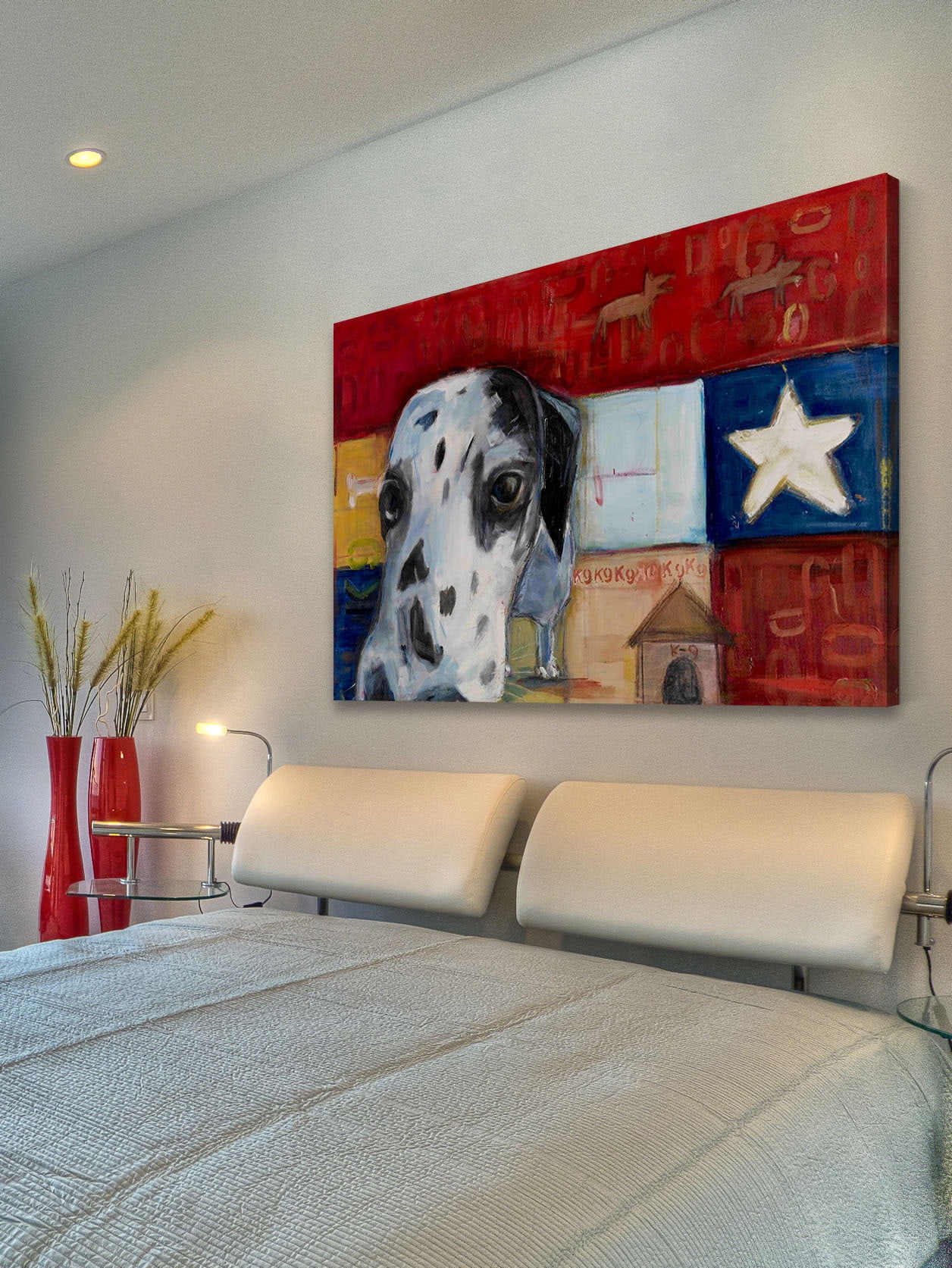 Marmont Hill "Sniff Sniff" by Tori Campisi Painting Print on Canvas