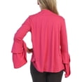 thumbnail image 2 of Ella Samani Women's Plus Size Double Layer Sleeve Open-Front Cardigan, 2 of 2