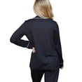 thumbnail image 4 of Doublju Women's Long Sleeve Button Down Pajama Sleepwear 2 pcs Set (Plus Size Available), 4 of 4