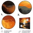 thumbnail image 3 of Designart "Countryside Sunset horizon An I" Landscapes Metal Wall Art Prints, 3 of 5
