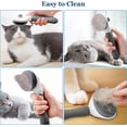 thumbnail image 3 of Cepillo Para Perros Y Gatos WEIHJMXG Gris Herramienta Para Quitar Pelo Suelto, 3 of 5