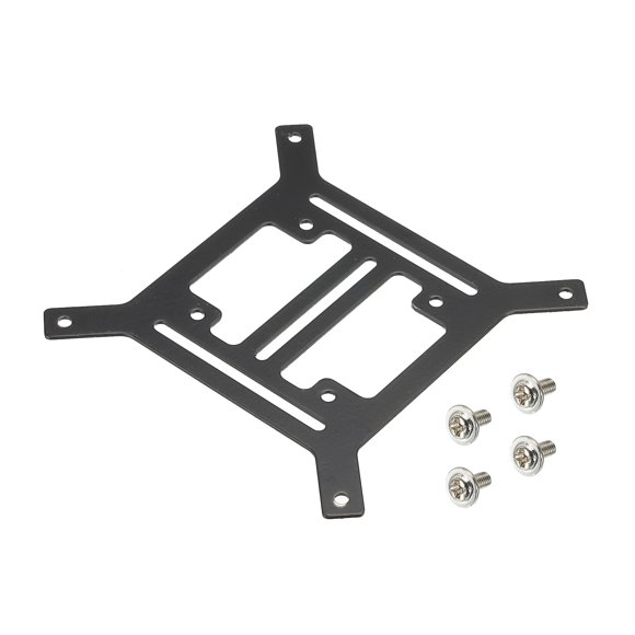 Unique Bargains Water Cooling Pump Radiator Support, Flat Water Pump Bracket 120×120×1.4mm Black