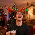 thumbnail image 1 of Oliegs Inflatable Ring Reindeer Head Ring Headband Ring Game Ring Inflatable, 1 of 6