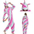 thumbnail image 1 of Pijamas de franela de dibujos animados para hombres y mujeres, ropa de dormir Unisex, mono de unicornio, Kigurumi Totoro, disfraces de Anime para adultos, Invierno, 1 of 4