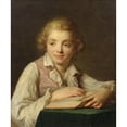thumbnail image 3 of Antoine Vestier 12x14 Black Modern Framed Museum Art Print Titled - Portrait of Jean-Rene Vesting, 3 of 5