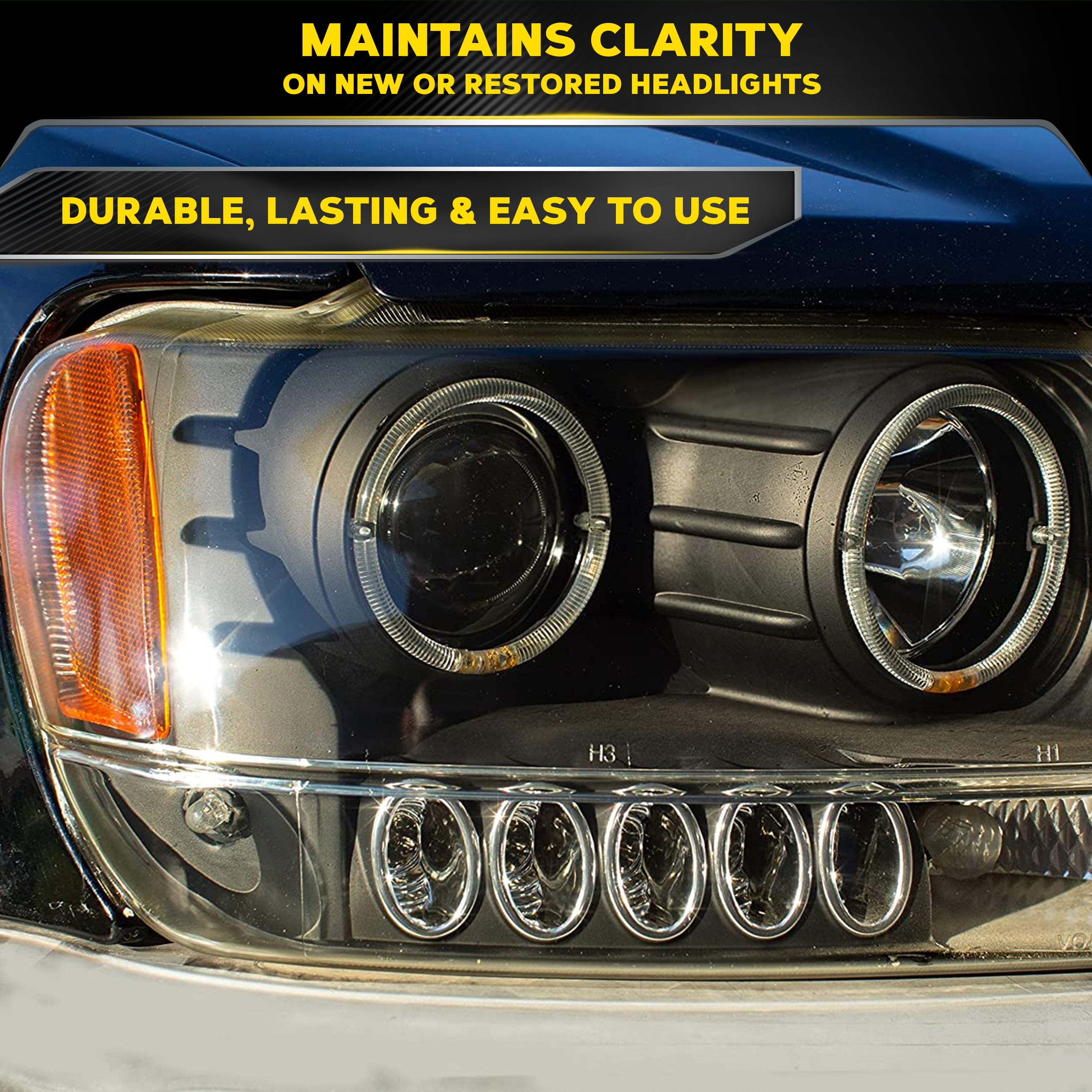 Meguiar's - Unfortunatelyclear plastic headlights can start to yellow,  cloud and haze in just a few years decreasing how well your headlights work  and making your car or truck look older.😥 FORTUNATELYour