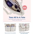 thumbnail image 4 of LHSHID Tote Bag for Women, Tote Bag for Travel with Pocket, Large Puffy Quilted Shoulder Bag Handbag for Travel, Work, Gym, 4 of 7