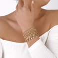 thumbnail image 5 of 80pcs 5 styles Solid Round Brass Beads Real 18K golden Plated 3~8mm Hole: 1~3mm, 5 of 6