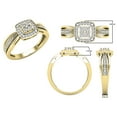 thumbnail image 4 of Dazzlingrock Collection Round White Diamond Beaded Engagement Ring for Women (0.12 ctw, Color I-J, Clarity I1-I2) in 18K Yellow Gold, Size 9, 4 of 6