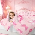 thumbnail image 4 of meiyoeat Cute Coquette Bow 7-Piece Twin Bedding For Girls Kids,Pink Ribbon Bowtie Bedding Comforter Set For Bowknot Lovers,Pink Reversible, 4 of 7